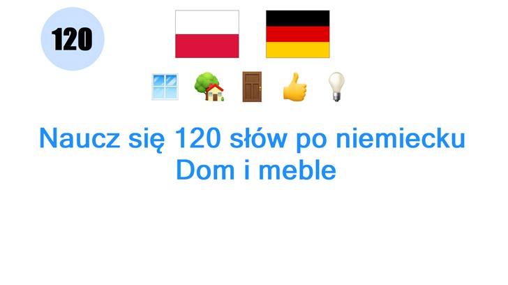 Naucz się 120 słów po niemiecku: Dom i meble
